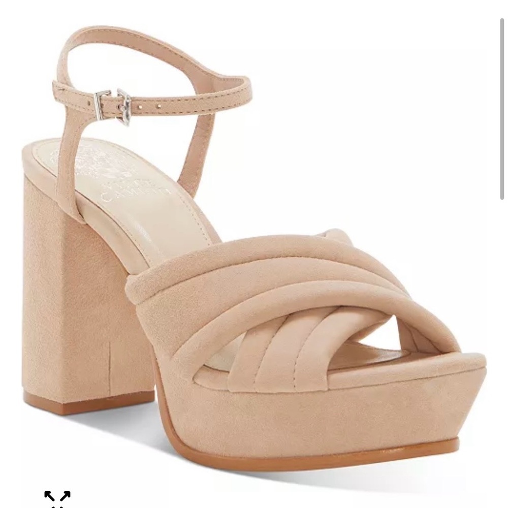 Vince Camuto Beige Platform Heels